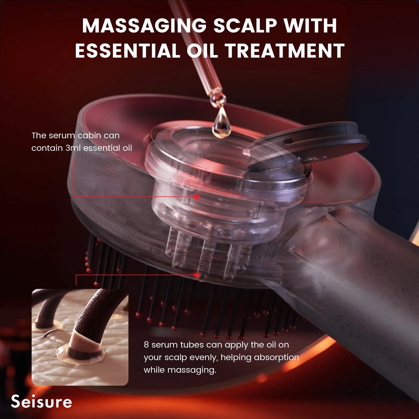 Seisure® S3 Scalp Massaging Brush